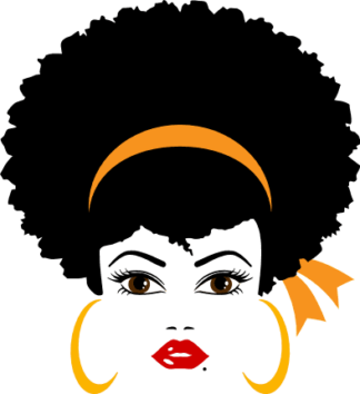 afro-woman-head-ribbon-earrings-black-girl-free-svg-file-SvgHeart.Com