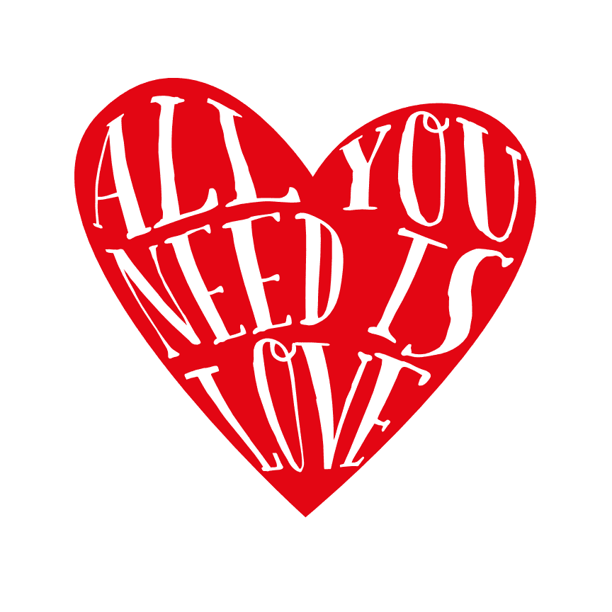 All You Need Is Love, Valentine's Day Heart Free Svg File - SVG Heart