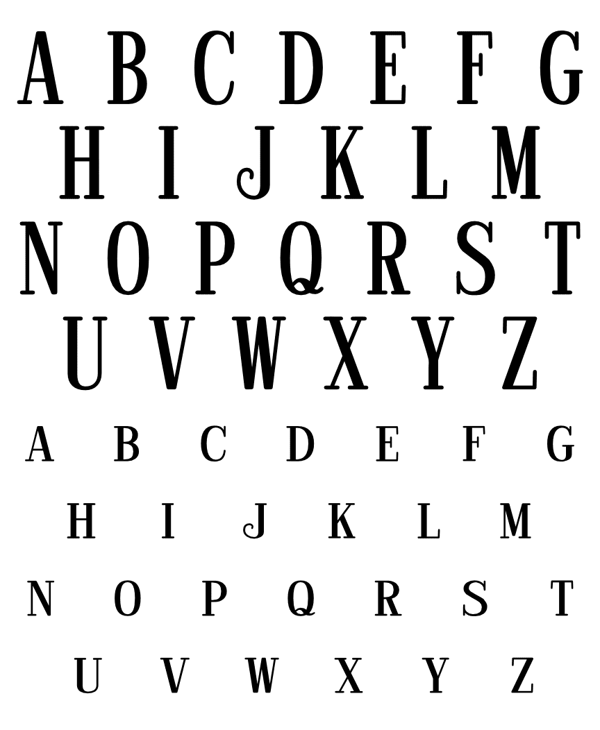 Alphabet Letters Font Free Svg Files - SVG Heart