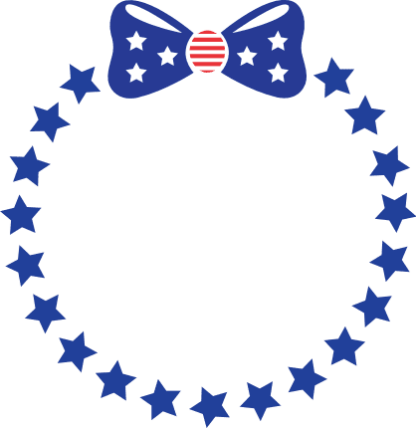 america-bow-and-circle-stars-monogram-frame-4th-of-july-free-svg-file-SvgHeart.Com