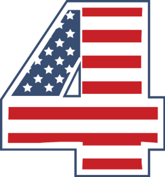american-flag-number-four-usa-holiday-4th-of-july-free-svg-file-SvgHeart.Com