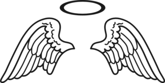 angel wings, religious free svg file - SVG Heart
