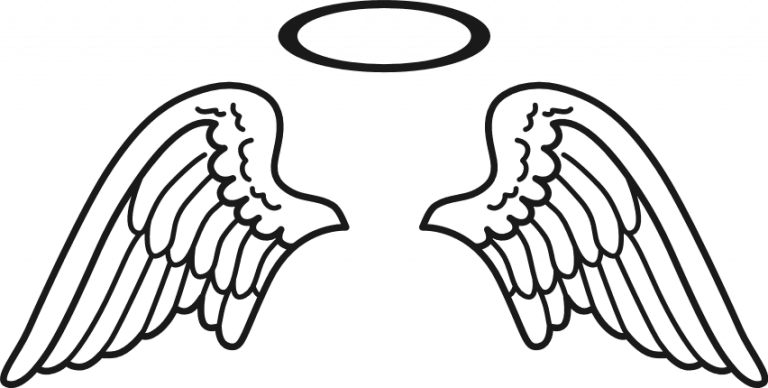 angel wings, religious free svg file - SVG Heart