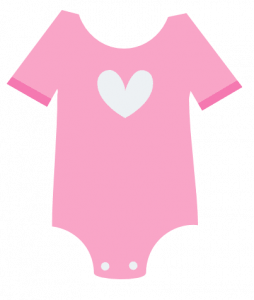 Baby Girl Onesie Clipart SVg File - SVG Heart