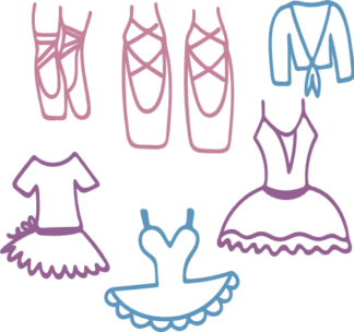 ballerina-costume-bundle-shoe-frock-ballet-dancing-free-svg-file-SvgHeart.Com