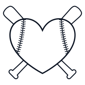 baseball-heart-shaped-ball-and-crossed-bats-monogram-free-svg-file-SvgHeart.Com