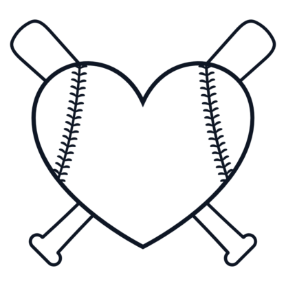 baseball-heart-shaped-ball-and-crossed-bats-monogram-free-svg-file-SvgHeart.Com