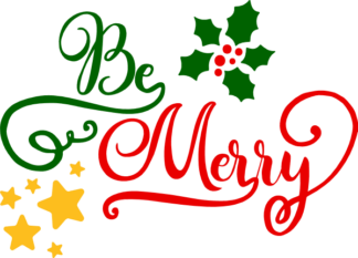 be-merry-christmas-free-svg-file-SvgHeart.Com