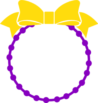 beads-circle-with-bow-carnival-mardi-gras-decorative-free-svg-file-SvgHeart.Com