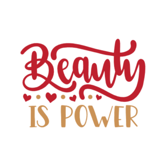 beauty-is-power-girly-quote-with-hearts-free-svg-file-SvgHeart.Com