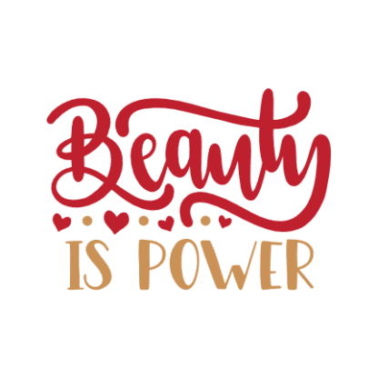 beauty-is-power-girly-quote-with-hearts-free-svg-file-SvgHeart.Com