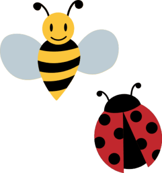 bee-and-lady-bug-clipart-insect-kids-room-decoration-free-svg-file-SvgHeart.Com