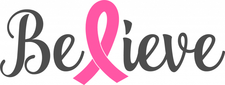 Believe Cancer Awareness Ribbon Free Svg File For Members Svg Heart 5961