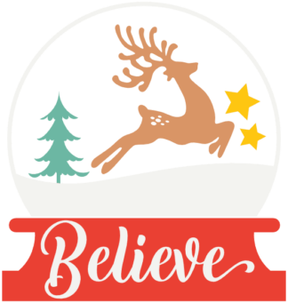 believe-christmas-glass-ball-with-reindeer-free-svg-file-SvgHeart.Com