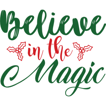 Believe In The Magic, Christmas Free Svg File - SVG Heart