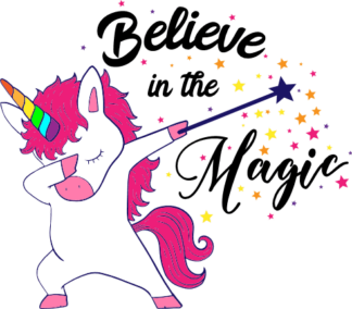 believe-in-the-magic-dabbing-unicorn-birthday-free-svg-file-SvgHeart.Com