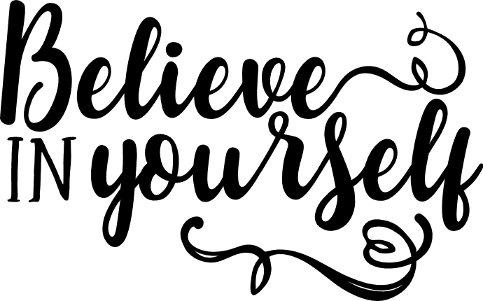 Believe In Yourself Motivational Free Svg File Svg Heart 