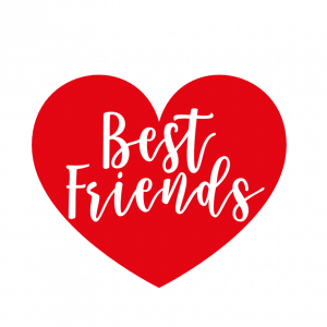 Best Friends Heart, Friendship, Love, Valentine's Day Free Svg File ...