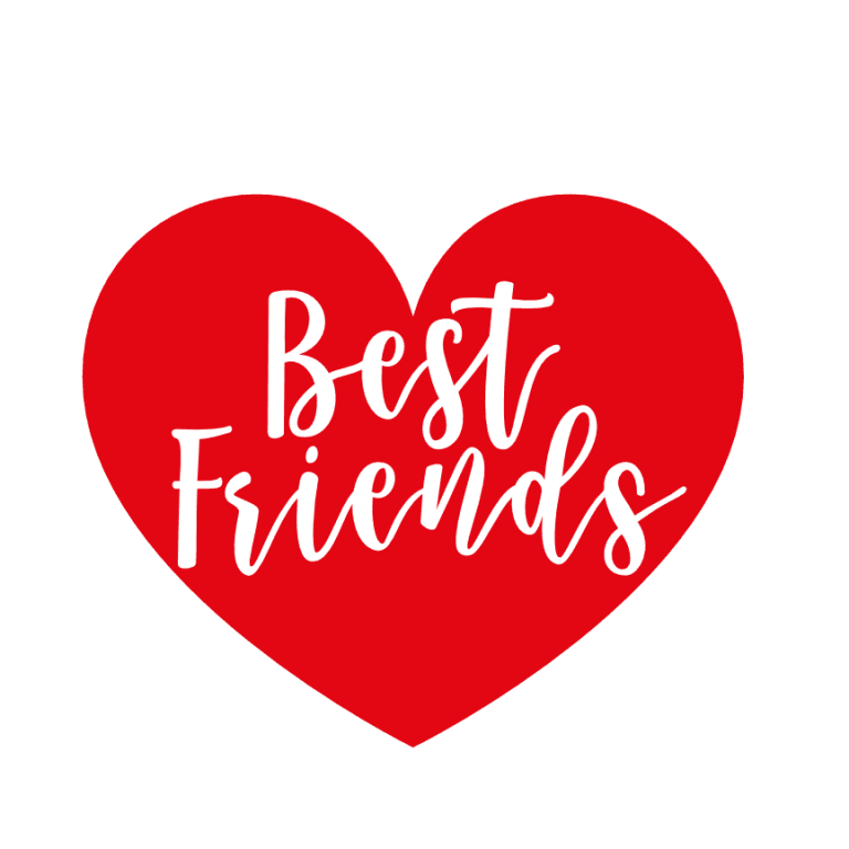 Best Friends Heart, Friendship, Love, Valentine's Day Free Svg File ...