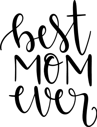 best mom ever, mother's day free svg file - SVG Heart