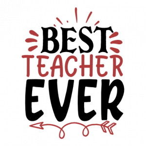 Best Teacher Ever, Teacher's day Free Svg File - SVG Heart