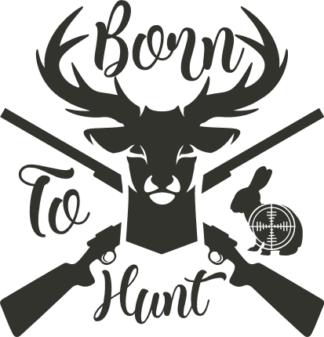 born-to-hunt-deer-head-and-crossed-riffles-hunter-free-svg-file-SvgHeart.Com