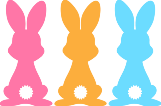 bunnies-from-the-back-easter-free-svg-file-SvgHeart.Com