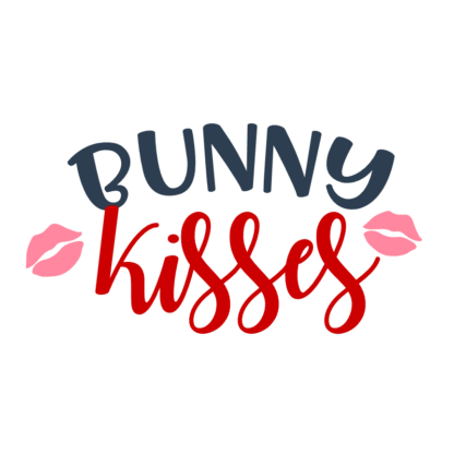 Bunny Kisses, Easter Free Svg File - SVG Heart