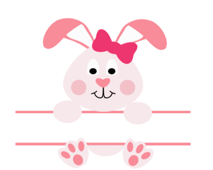 bunny-split-text-frame-baby-girl-free-svg-file-SvgHeart.Com