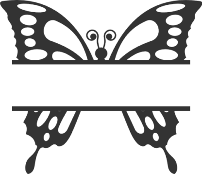 butterfly-split-text-frame-insect-free-svg-file-SvgHeart.Com