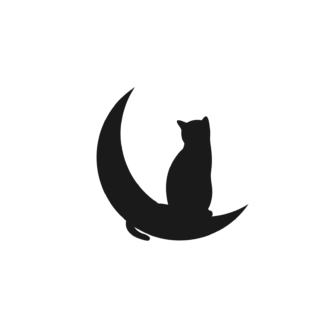 cat-sitting-on-the-moon-silhouette-free-svg-file-SvgHeart.Com