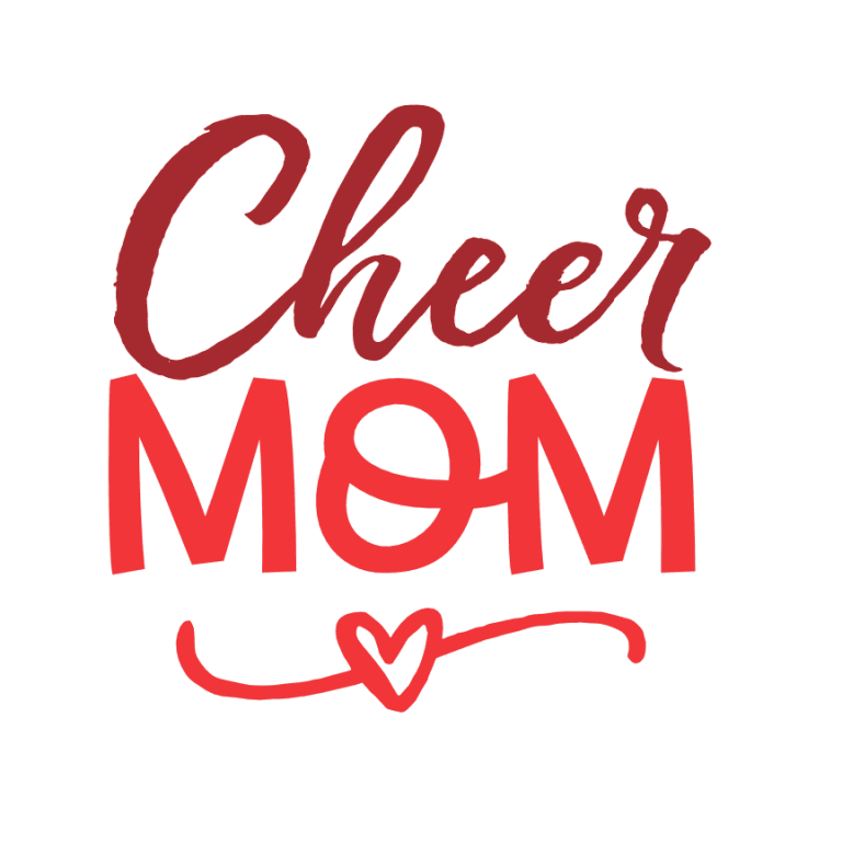 Cheer Mom, Cheerleading Free Svg File - SVG Heart