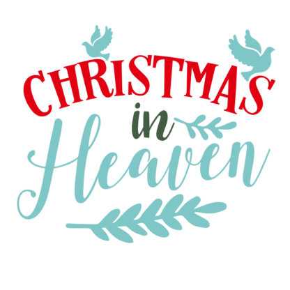 Christmas In Heaven, Holiday Free Svg File - SVG Heart