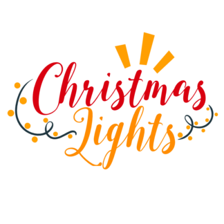 Christmas Lights, Holiday Free Svg File - SVG Heart