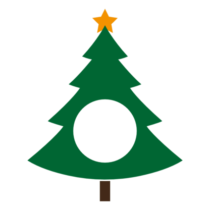 christmas-tree-with-star-monogram-decoration-free-svg-file-SvgHeart.Com