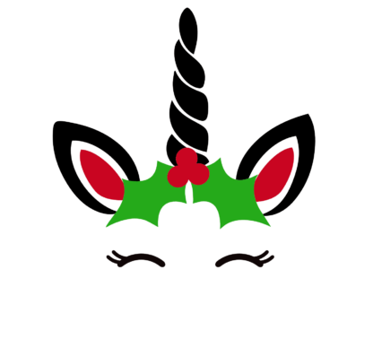 christmas-unicorn-unicorn-face-free-svg-file-SvgHeart.Com