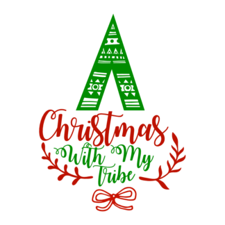 christmas-with-my-tribe-holiday-free-svg-file-SvgHeart.Com
