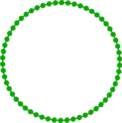 circle beads, decorative free svg file - SVG Heart