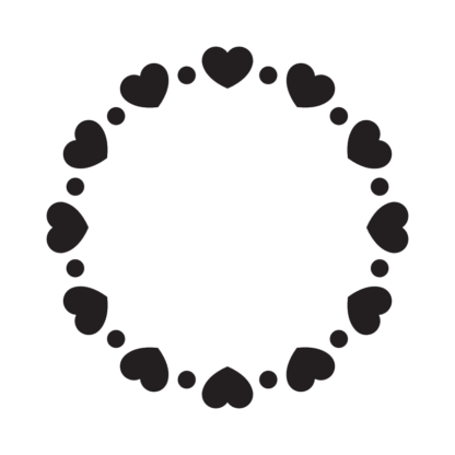 circle-hearts-monogram-round-decoration-free-svg-file-SvgHeart.Com