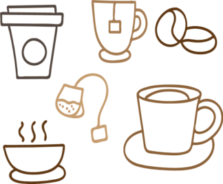 coffee-and-tea-bundle-coffee-beans-mug-cup-free-svg-file-SvgHeart.Com