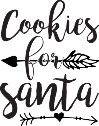 cookies-for-santa-arrows-hearts-christmas-free-svg-file-SvgHeart.Com