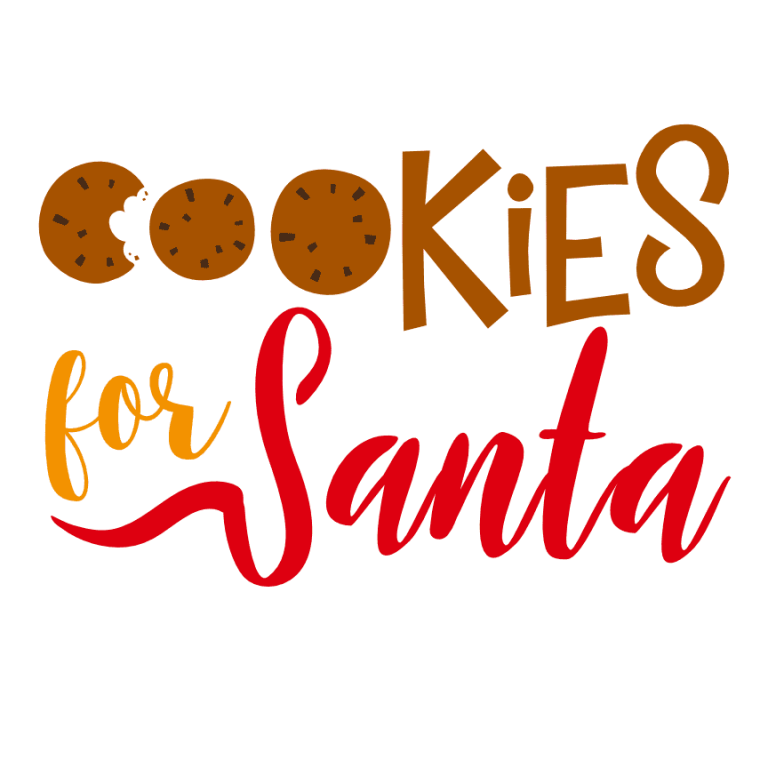 Cookies For Santa, Funny Christmas Free Svg File - SVG Heart