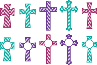 cross-monogram-frames-bundle-religious-free-svg-file-SvgHeart.Com