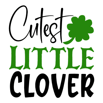 Cutest Little Clover, St Patrick's Day Free Svg File - SVG Heart