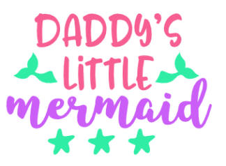 daddys-little-mermaid-free-svg-file-SvgHeart.Com