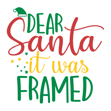 dear santa it was framed, christmas free svg file - SVG Heart