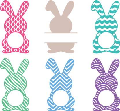 decorated-rabbit-monogram-frame-free-svg-file-SvgHeart.Com