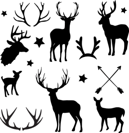 deer-and-antlers-bundle-hunting-free-svg-file-SvgHeart.Com