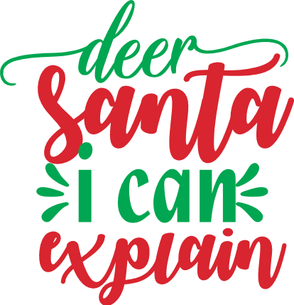 deer santa i can explain, funny, christmas free svg file - SVG Heart