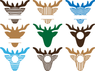 deers-head-monogram-frame-bundle-hunting-free-svg-file-SvgHeart.Com